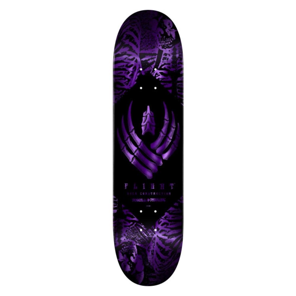 Powell Peralta Flight Skateboard Deck Skeleton Purple Foil 9.0"