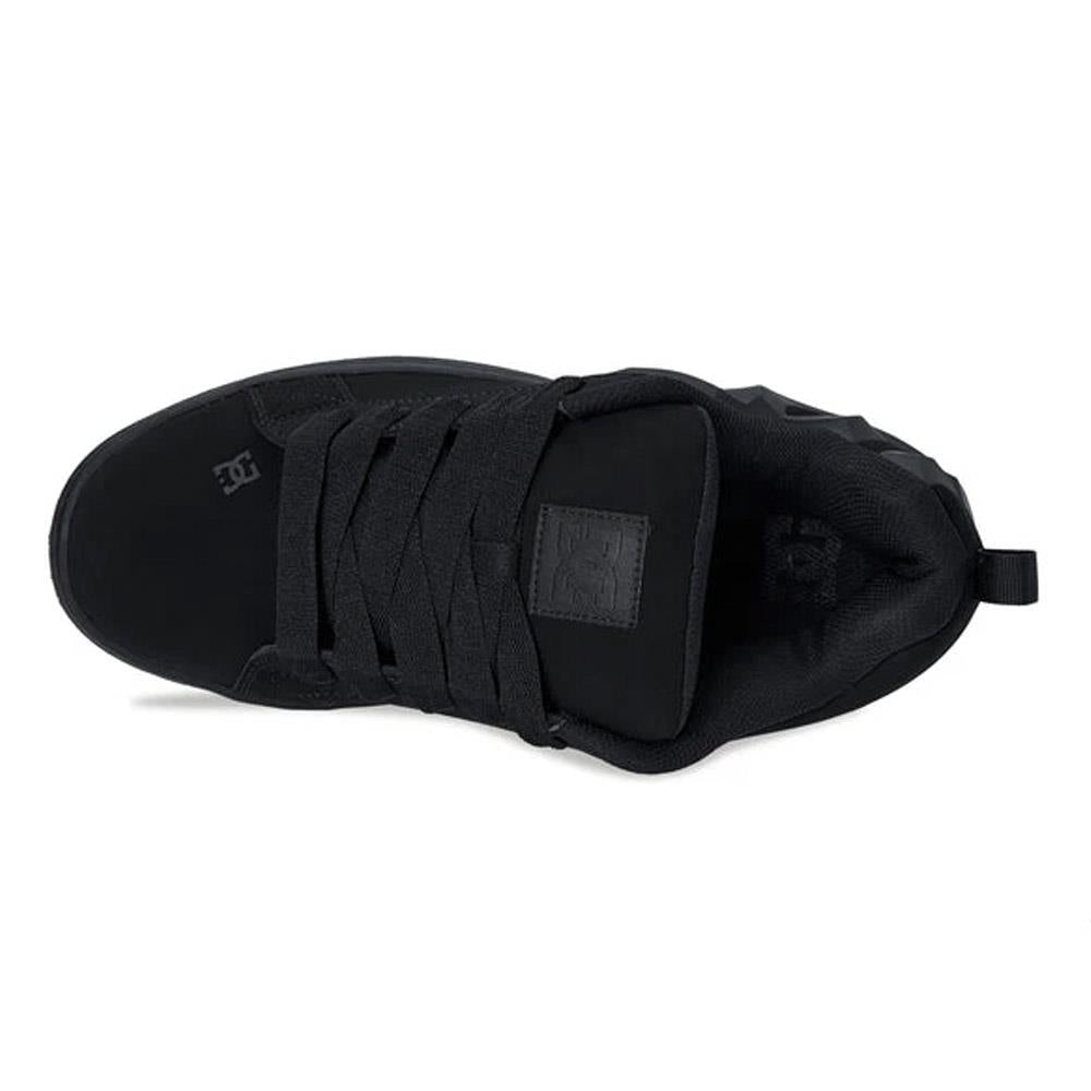DC Shoe Co Court Graffik Skate Shoes Black Black Beveled