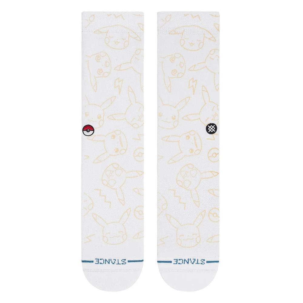 Stance X Pokemon UV Reactive Crew Sock White UK 7-11