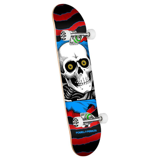 Powell Peralta Ripper Factory Complete Skateboard Red Blue 7"