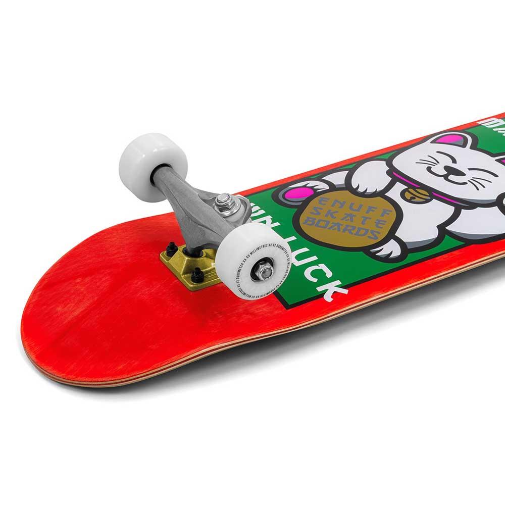 Enuff Lucky Cat Complete Skateboard 92A Medium Wheels Red 8"