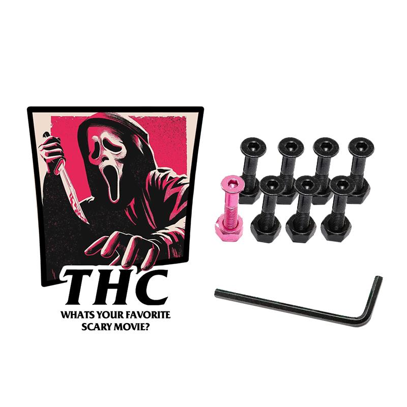 The Hardware Company THC LTD Ghostface 1"Allen Nuts And Bolts Pink