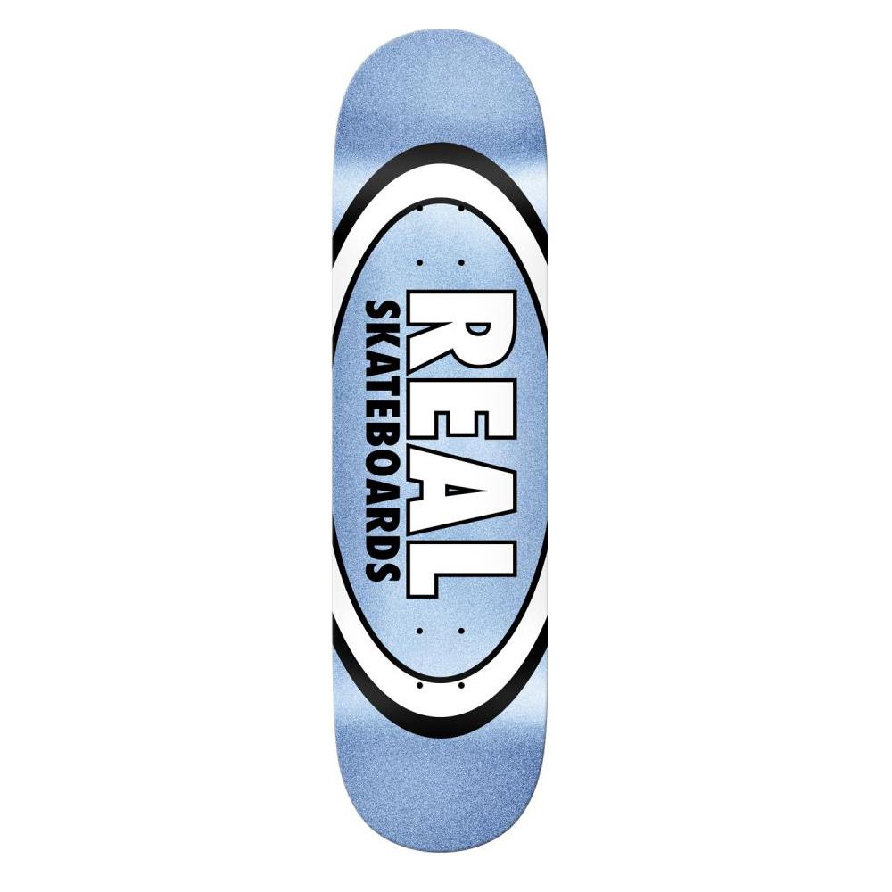 Real Skateboard Deck Easy Rider Oval Blue Ice Multi 8.25"