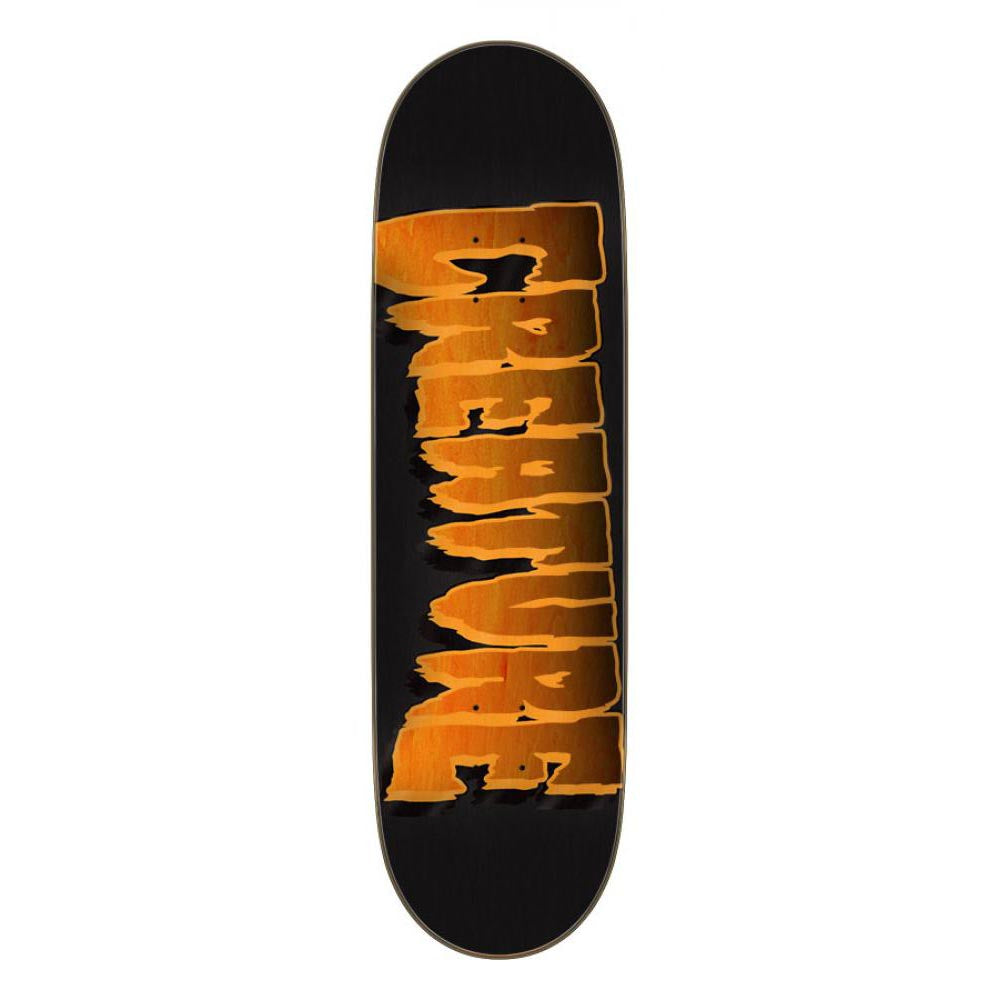 Creature Logo Outline Stumps Skateboard Deck Black 8.8"