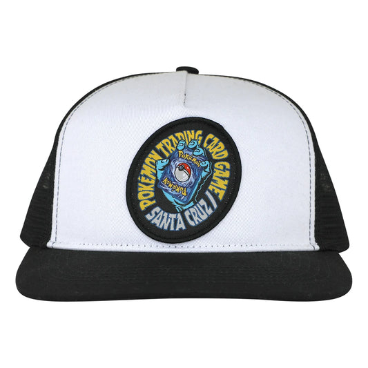 Santa Cruz X Pokemon TCG Hand Cap White Black One Size YOUTH