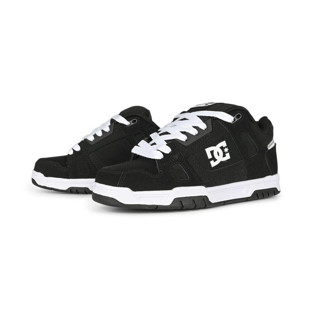 DC Shoe Co Stag Skate Shoes Black Black White