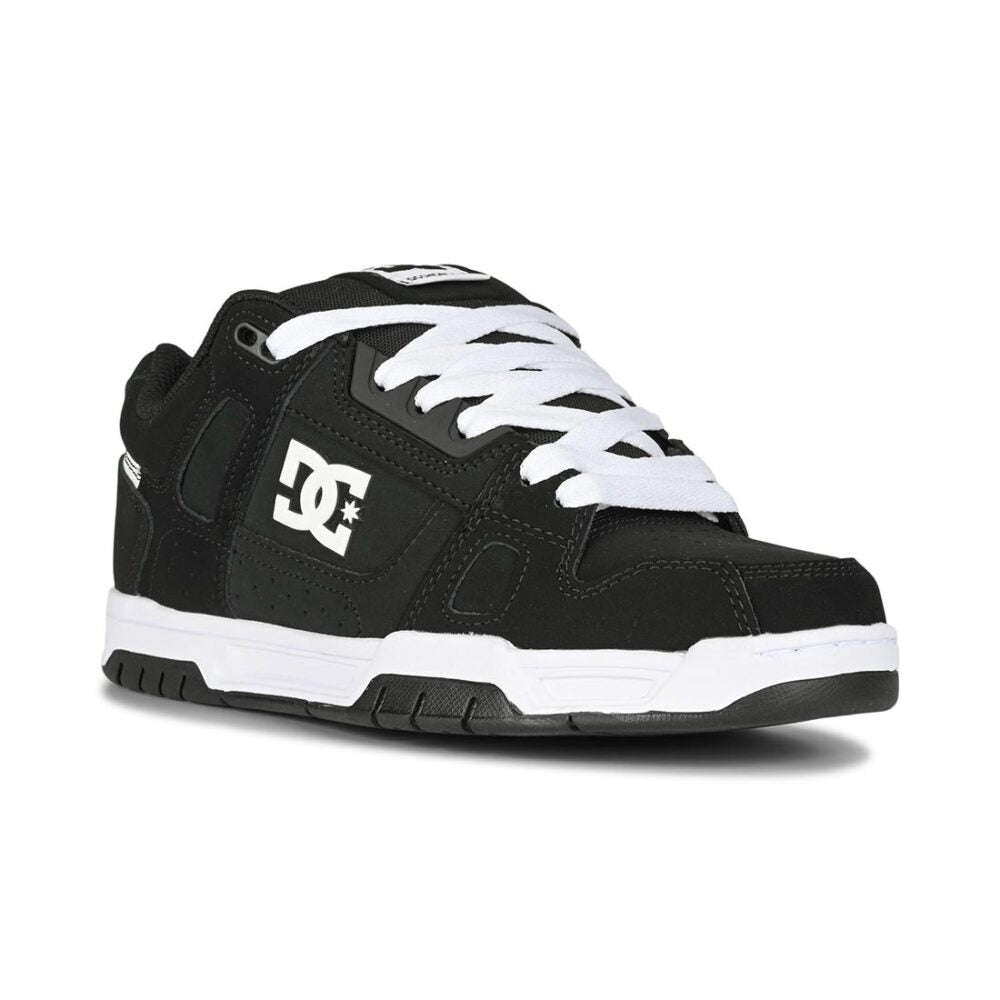 DC Shoe Co Stag Skate Shoes Black Black White