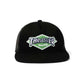 HUF x Thrasher Logo Twill Trucker Cap Black