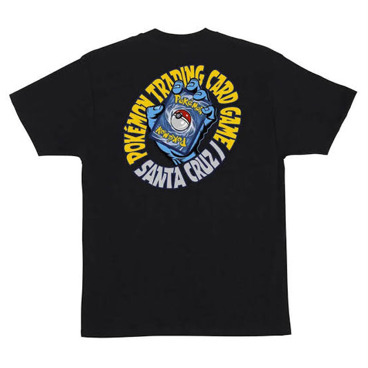 Santa Cruz X Pokemon TCG Hand T-Shirt Black