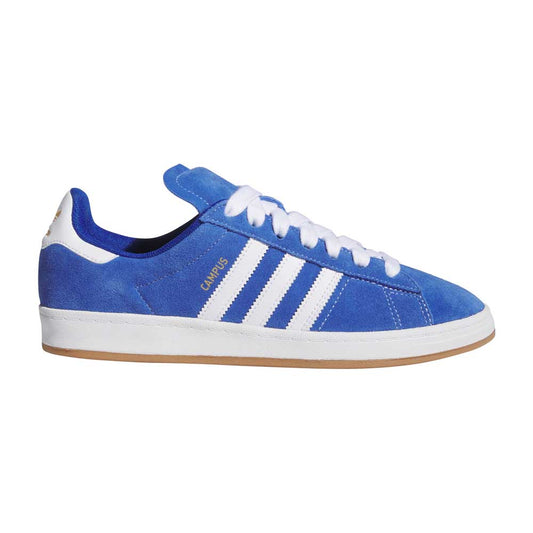 Adidas Skateboarding Campus ADV Royal Blue Feather White Gold Metallic Skate Shoes