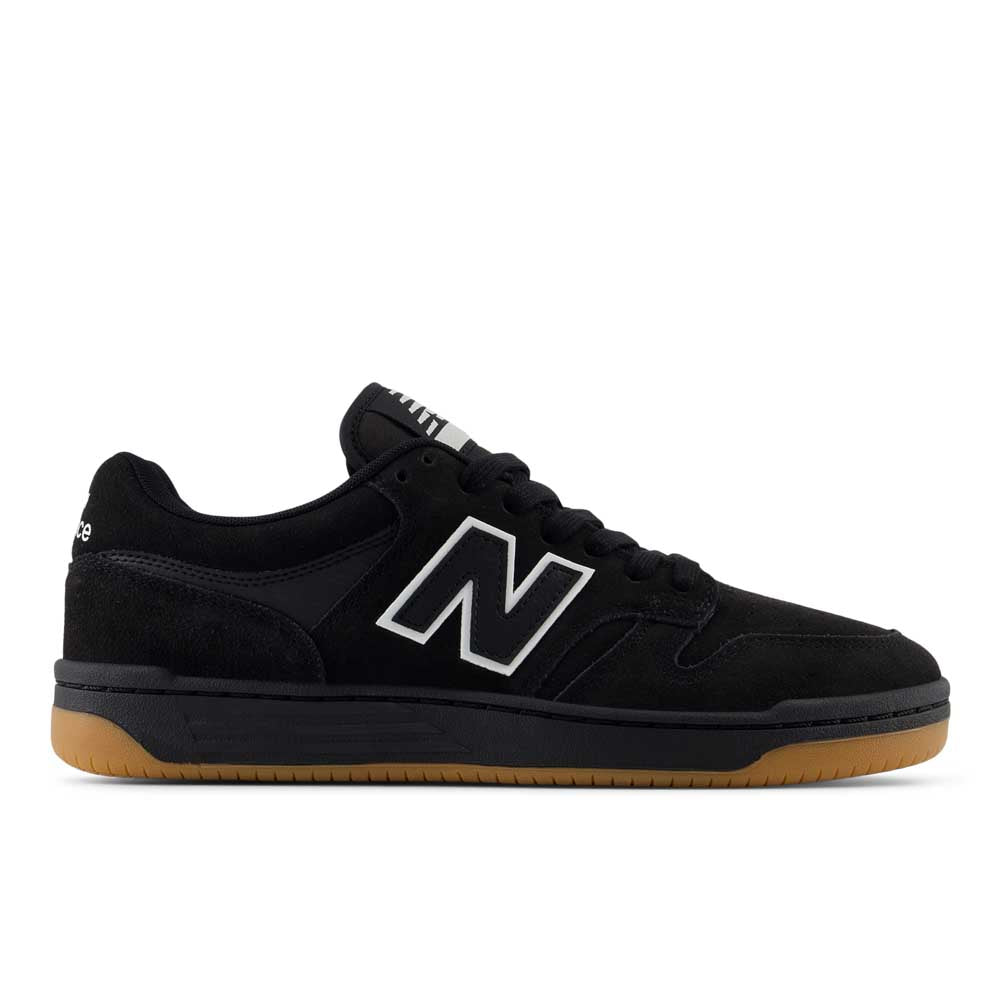 New Balance Numeric 480 Skate Shoes Black White Leather Gum