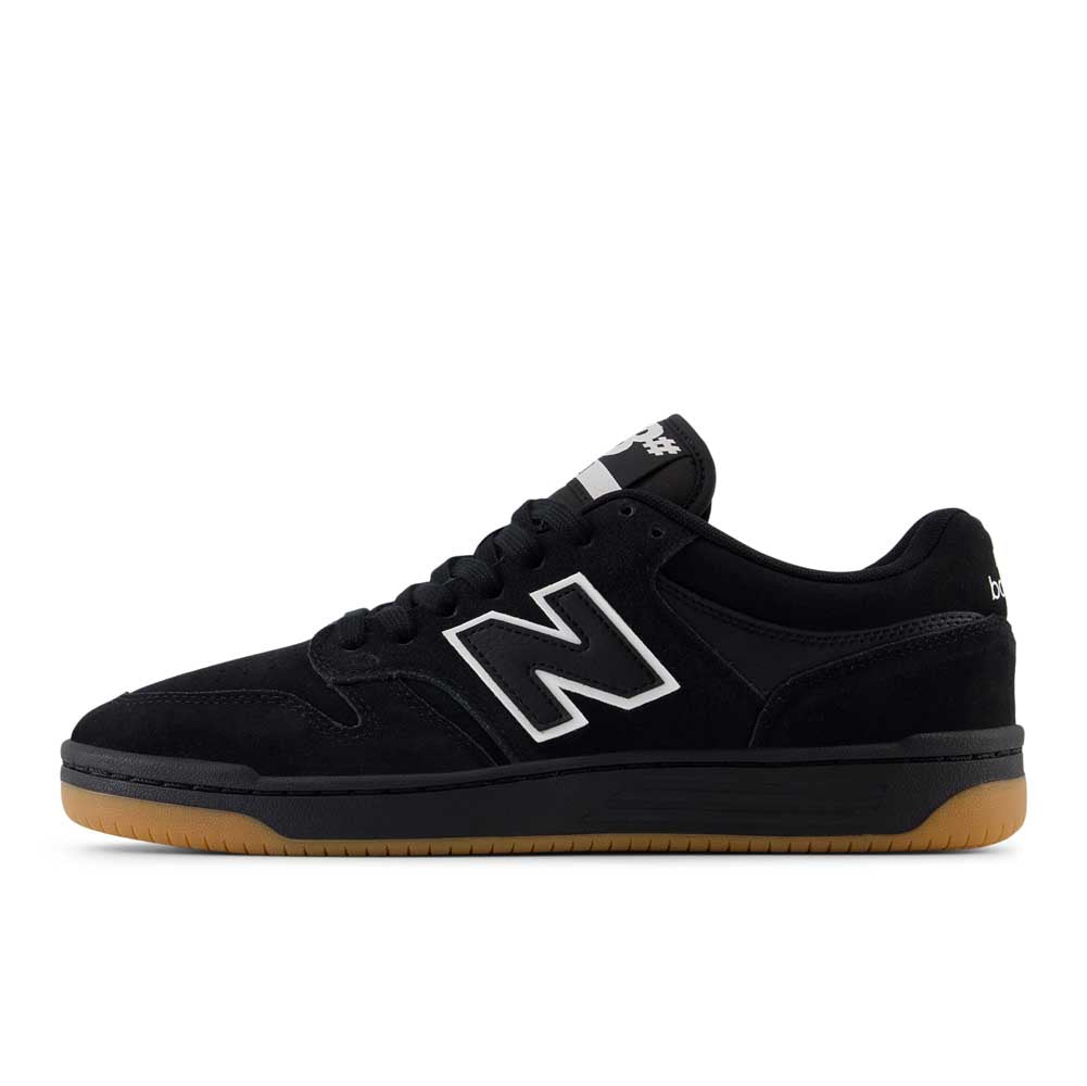 New Balance Numeric 480 Skate Shoes Black White Leather Gum