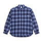 Polar Skateboards Mitchell Long Sleeve Shadow Check Shirt Blue