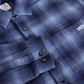 Polar Skateboards Mitchell Long Sleeve Shadow Check Shirt Blue