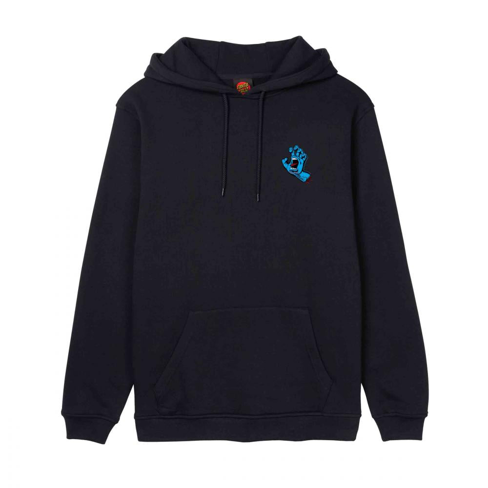 Santa Cruz Screaming Hand Chest Hooded Sweatshirt Black