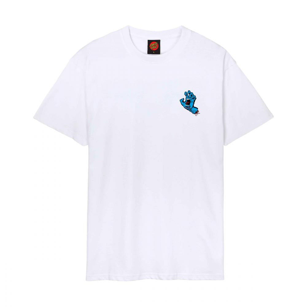 Santa Cruz Screaming Hand Chest T-Shirt White