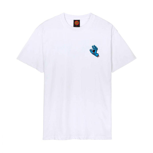 Santa Cruz Screaming Hand Chest T-Shirt White
