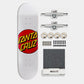 Santa Cruz Classic Dot White Complete Skateboard Kit 8"