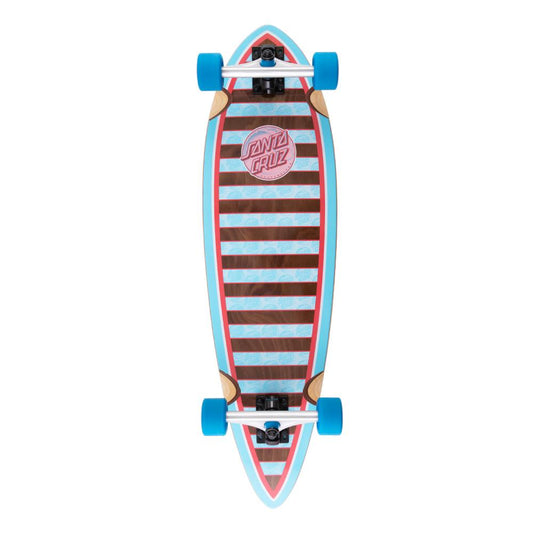 Santa Cruzer Factory Complete Cruiser Skateboard Decoder Wave Pintail Multi 33"