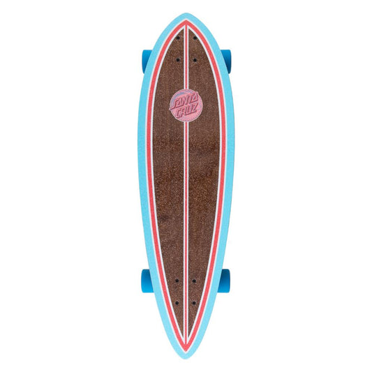Santa Cruzer Factory Complete Cruiser Skateboard Decoder Wave Pintail Multi 33"
