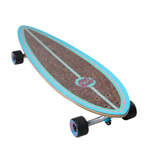 Santa Cruzer Factory Complete Skateboard Cabana Dot Pintail Multi 9.2" x 33"