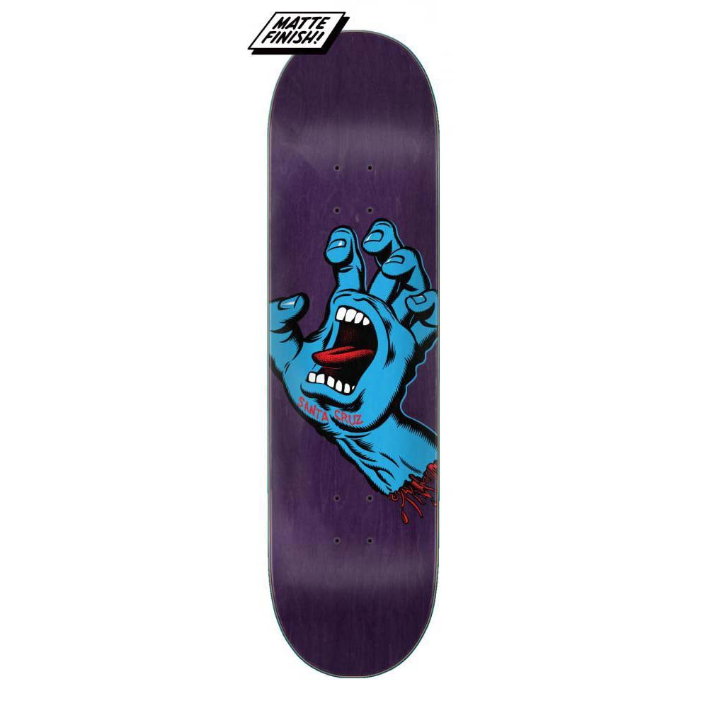 Santa Cruz Screaming Hand Skateboard Deck Multi Matte Finish 8.38"