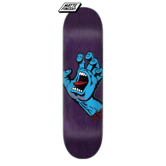 Santa Cruz Screaming Hand Skateboard Deck Multi Matte Finish 8.38"