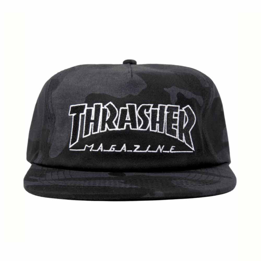 Thrasher Cap Outlined Snapback Camo One Size