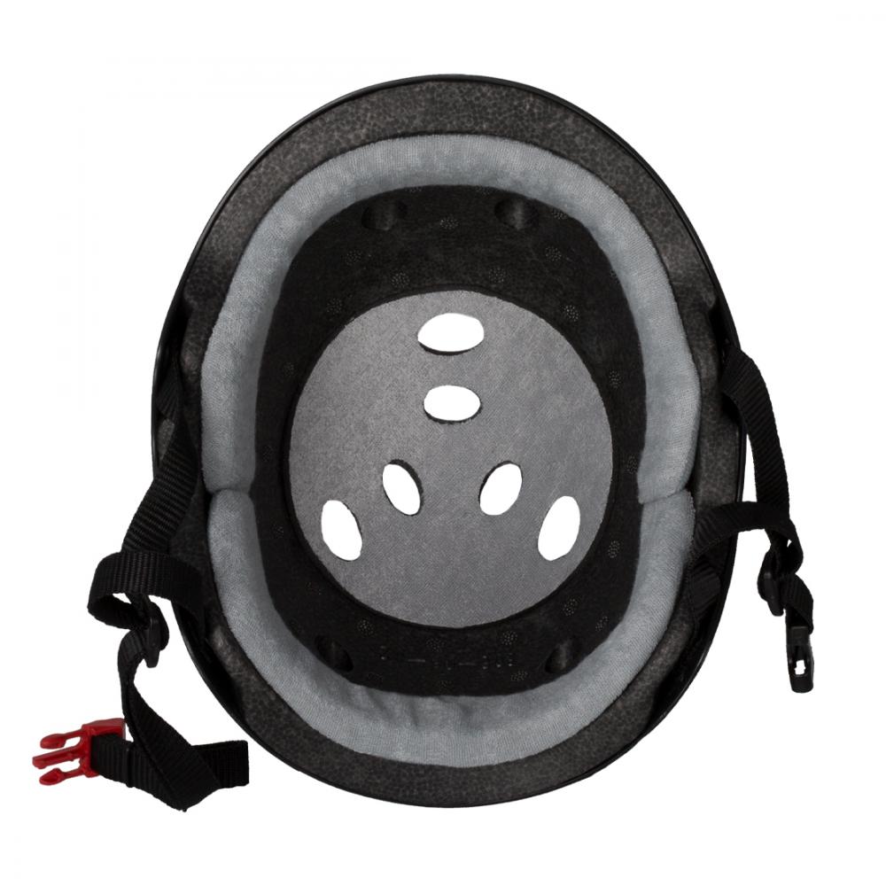 Triple 8 Certified Sweatsaver Skateboard Helmet Rubber Black