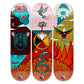 Drawing Boards The Medicine Wheel Full Set Of 3 Skateboard Decks 8.25"
