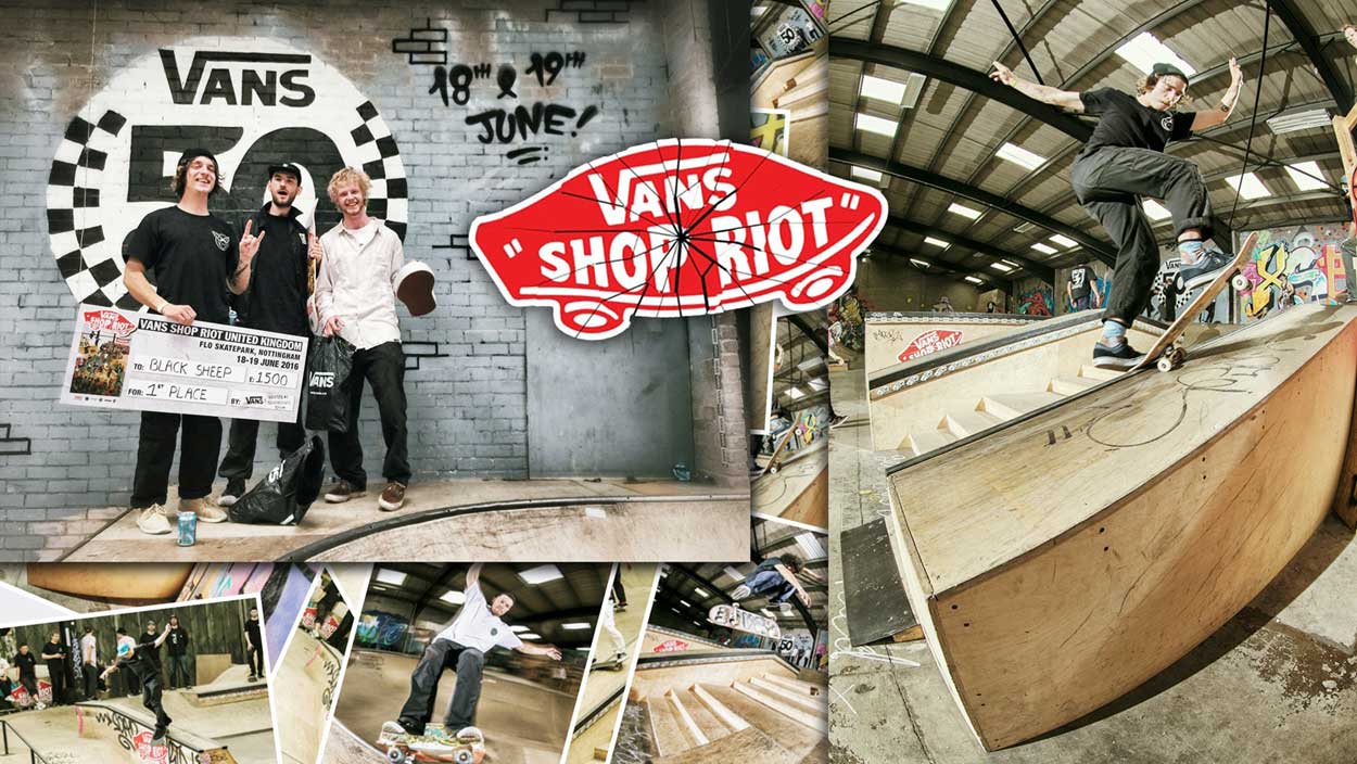 Black Sheep Skateboard Shop eight times Vans Shop Riot winners.