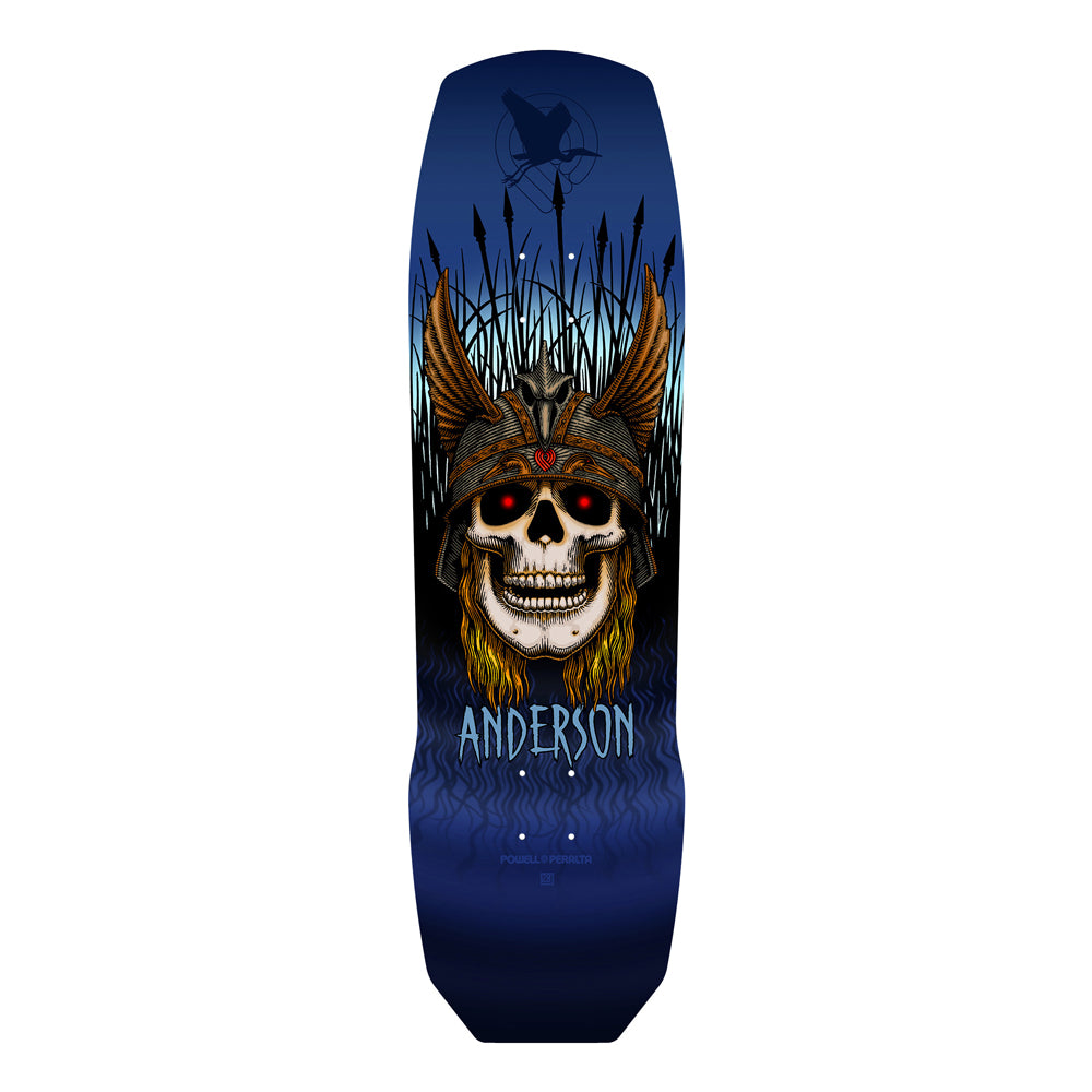 Powell Peralta Skateboards Flight Deck Andy Anderson Heron Skull Multi 9.13"