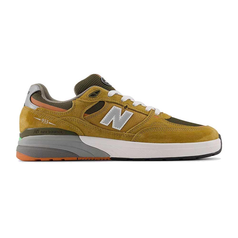 New Balance Numeric Andrew Reynolds 933 Camel Dark Brown Skate Shoes