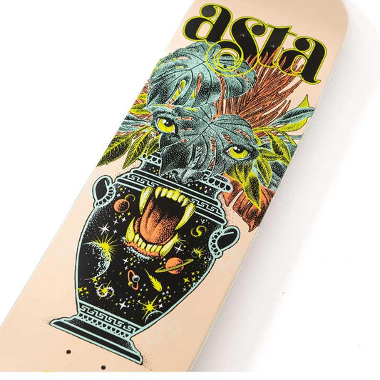 Santa Cruz Skateboard Deck Asta Cosmic Eyes Twin Off White 8.2"
