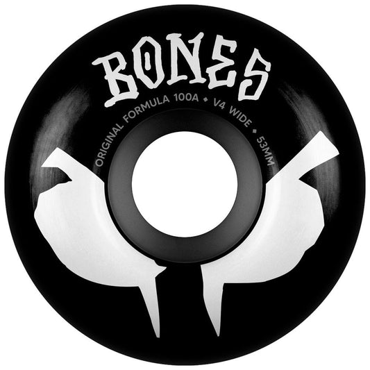 BONES Skateboard Wheels OG Formula V4 Wide Black SP26 53mm 100A