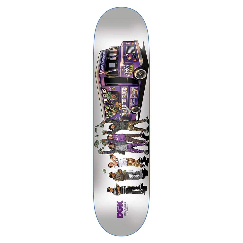 DGK For The Block Dane Vaughn Skateboard Deck Multi 8"