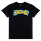 Thrasher Skateboard Magazine Graff  T-Shirt Black