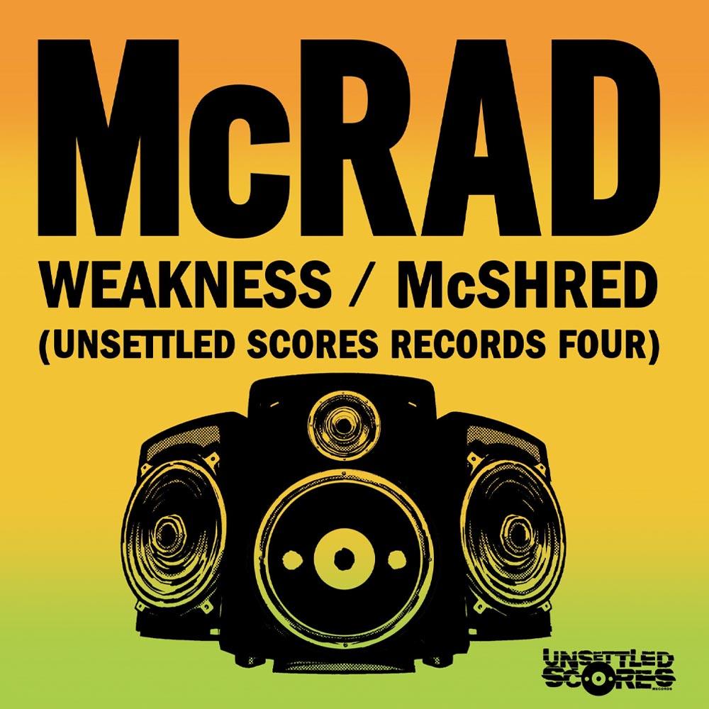 McRad’s Weakness McShred 7" Clear Vinyl Record Limited Edition