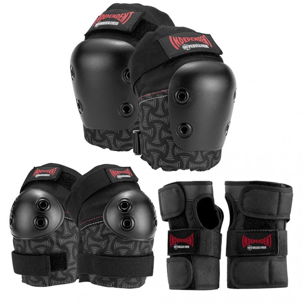 187 x Independent Killer Pads Jr. Six Pack Set Black