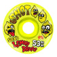 Snot Wheels Sox Lemon Drops Conical Yellow Skateboard Wheels 53mm 99a