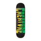 Creature Team Skateboard Deck Logo Stumps Assorted Black Yellow Green 9"