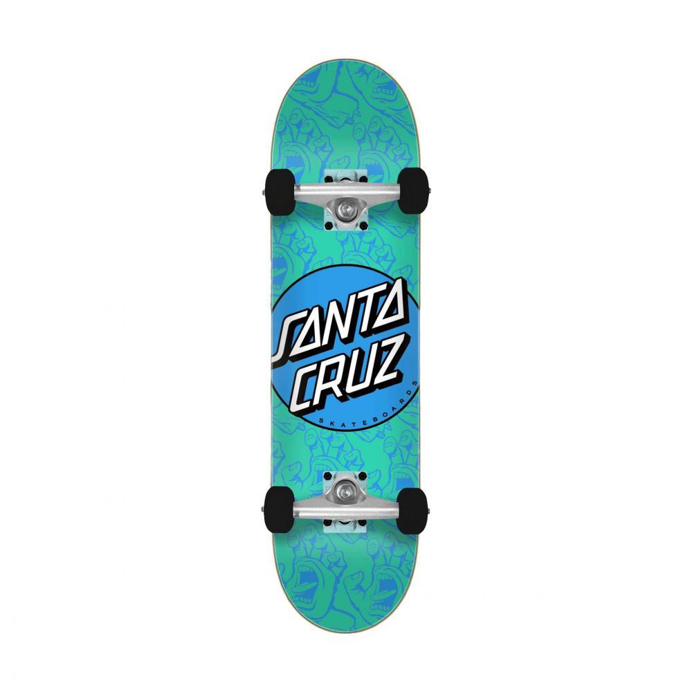 Santa Cruz Factory Complete Other Dot Hands Mini Blue/Multi 7.75"