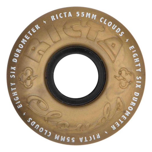 Ricta Skateboard Wheels Clouds Metallic 86A Gold  55mm