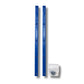G-Tool Skateboard Rails 2 Pack Low Profile Blue