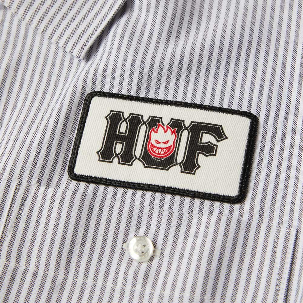 HUF X Spitfire Union Work Shirt Black White