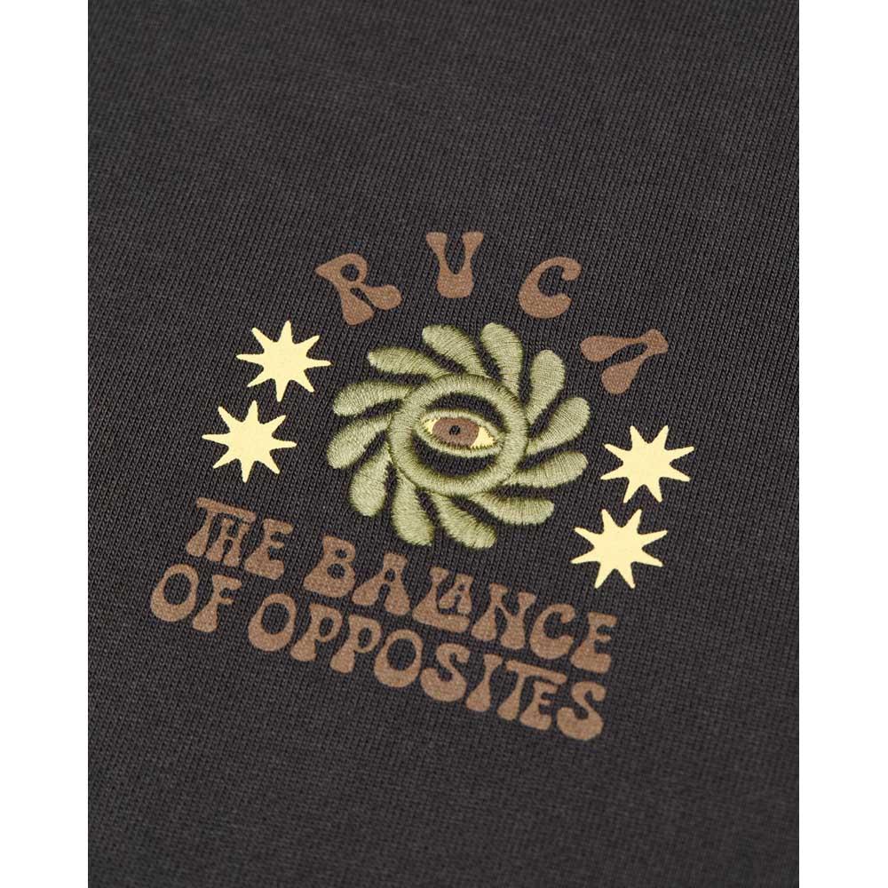 RVCA Iris Pullover Hooded Sweatshirt Washed Black