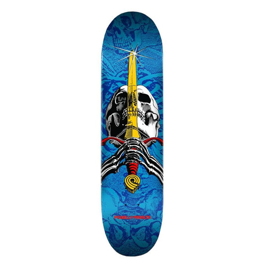 Powell Peralta Skull & Sword Blue Skateboard Deck 7.5"