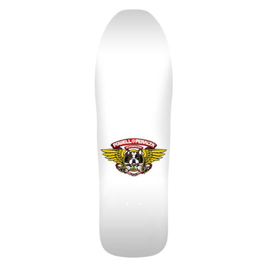 Powell Peralta Frankie Hill • Bull Dog '13' White Gold Foil Skateboard deck 10"