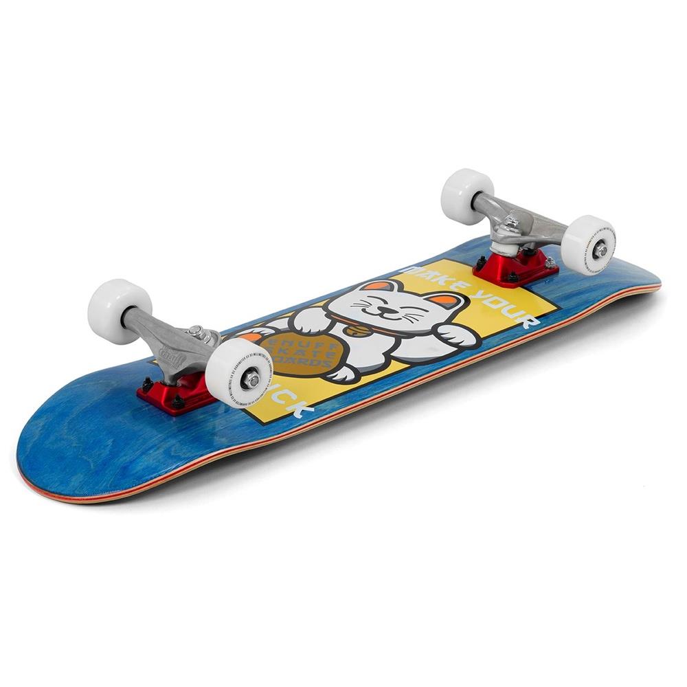 Enuff Lucky Cat Complete Skateboard 92A Medium Wheels Mini Blue 7.25"