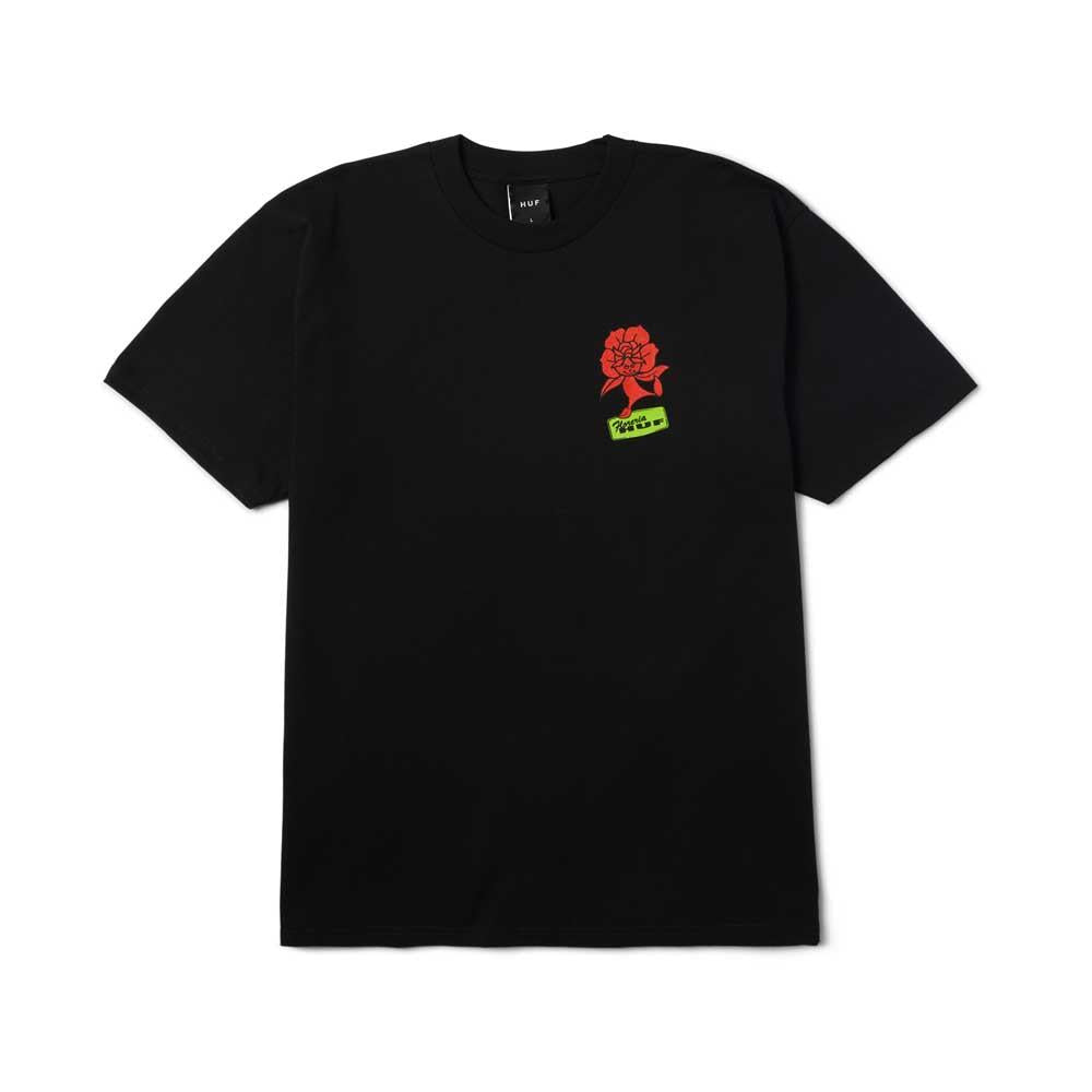 Huf Flower District Short Sleeve T-Shirt Black